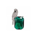 Emerald Parrot Brooch