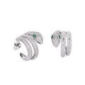Pavé Serpent Earrings