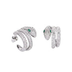 Pavé Serpent Earrings