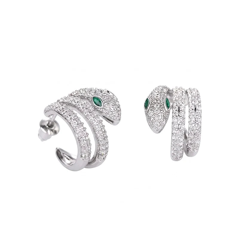 Pavé Serpent Earrings