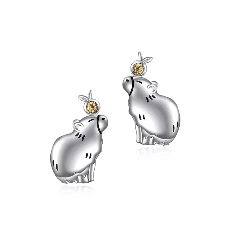 Serene Capybara Earrings