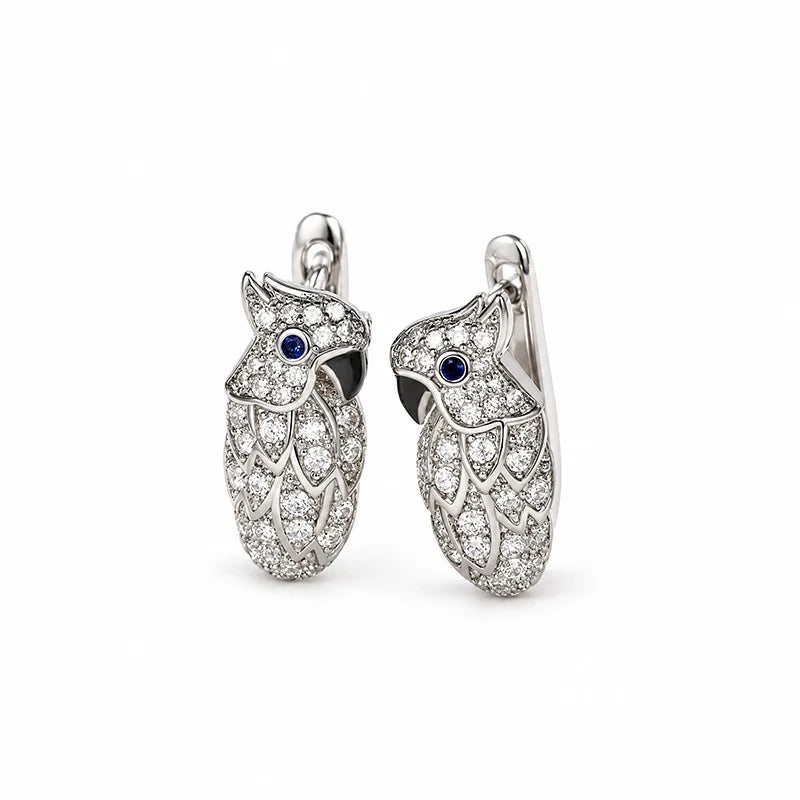 Untamed Parrot Huggie Earrings