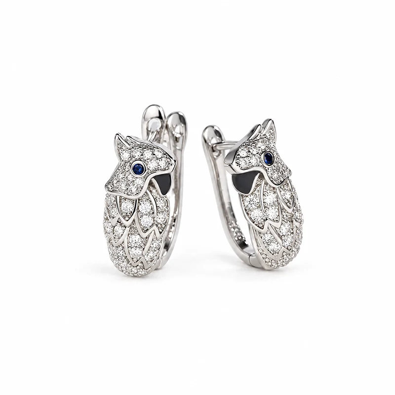 Untamed Parrot Huggie Earrings