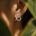 Emerald Serpent Earrings