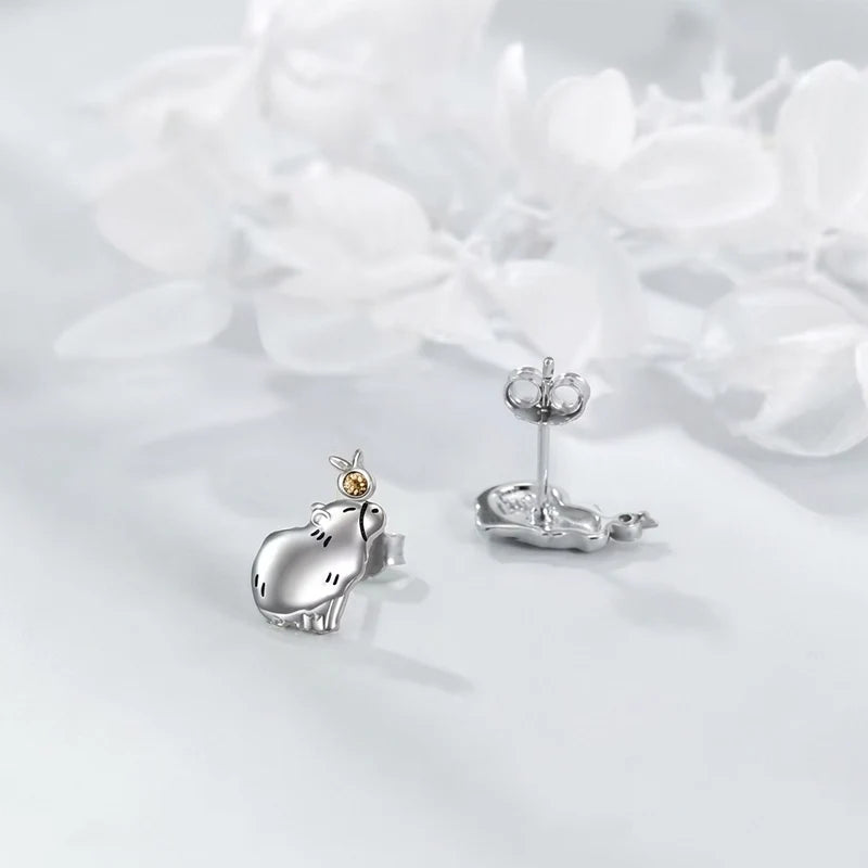 Serene Capybara Earrings
