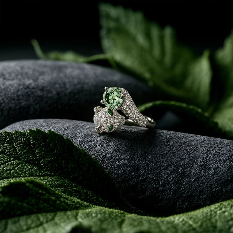 Sterling Silver Jaguar Ring