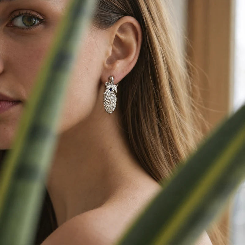 Untamed Parrot Huggie Earrings