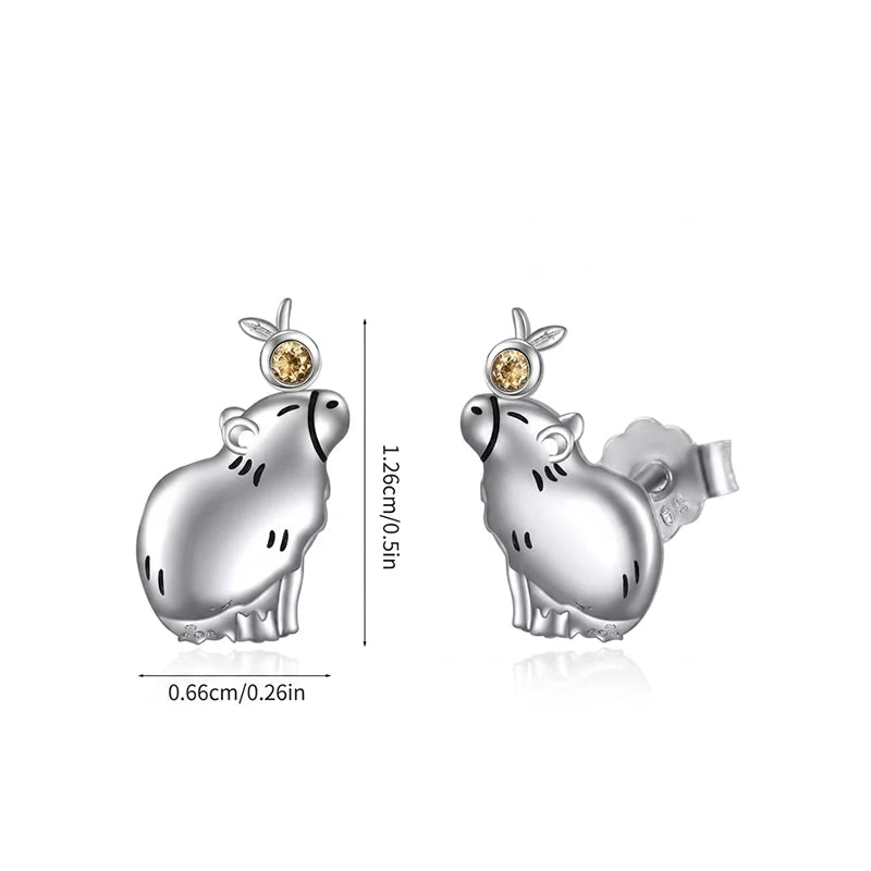 Serene Capybara Earrings