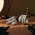 Pavé Serpent Earrings