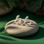 Emerald Serpent Earrings