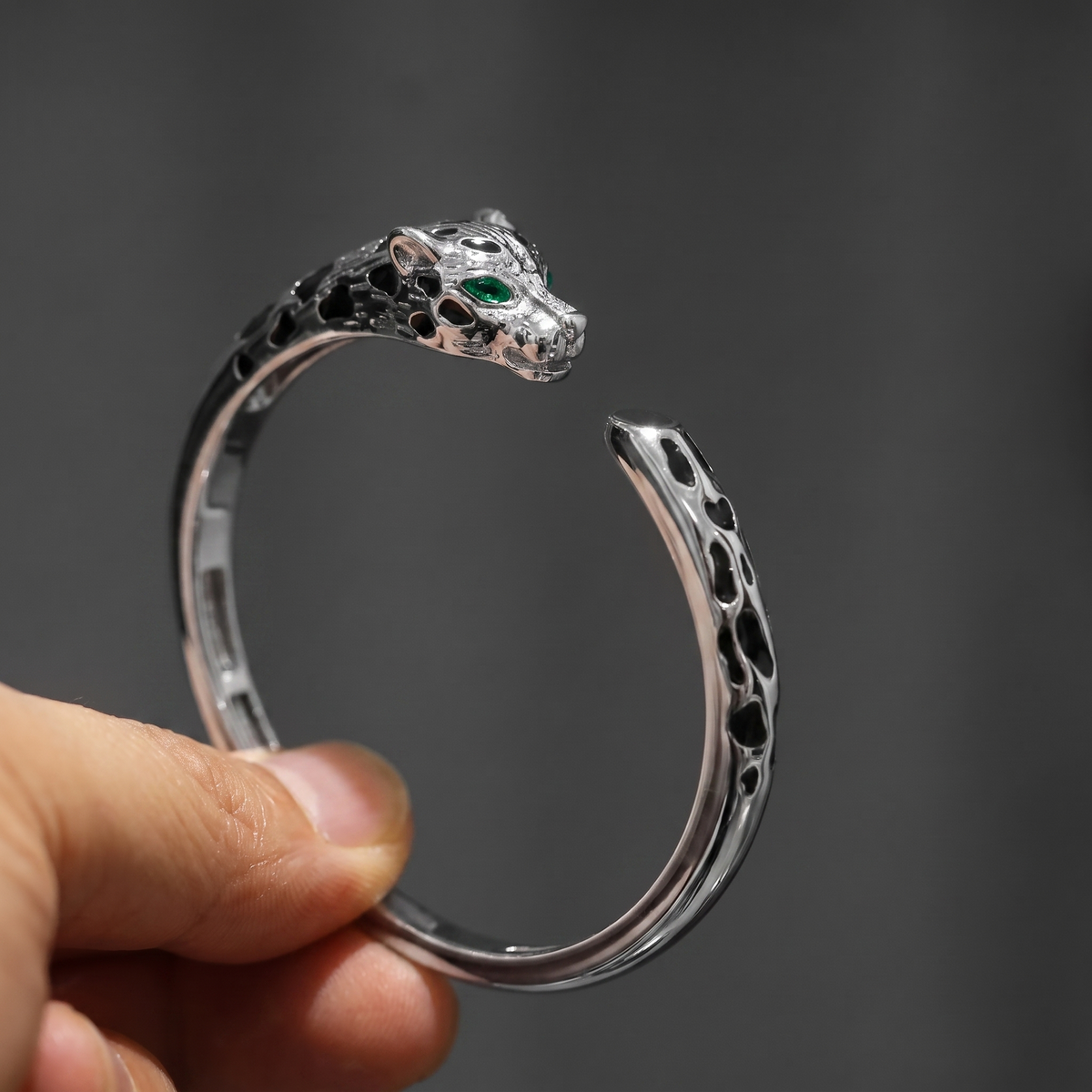 Jaguar Head Bangle