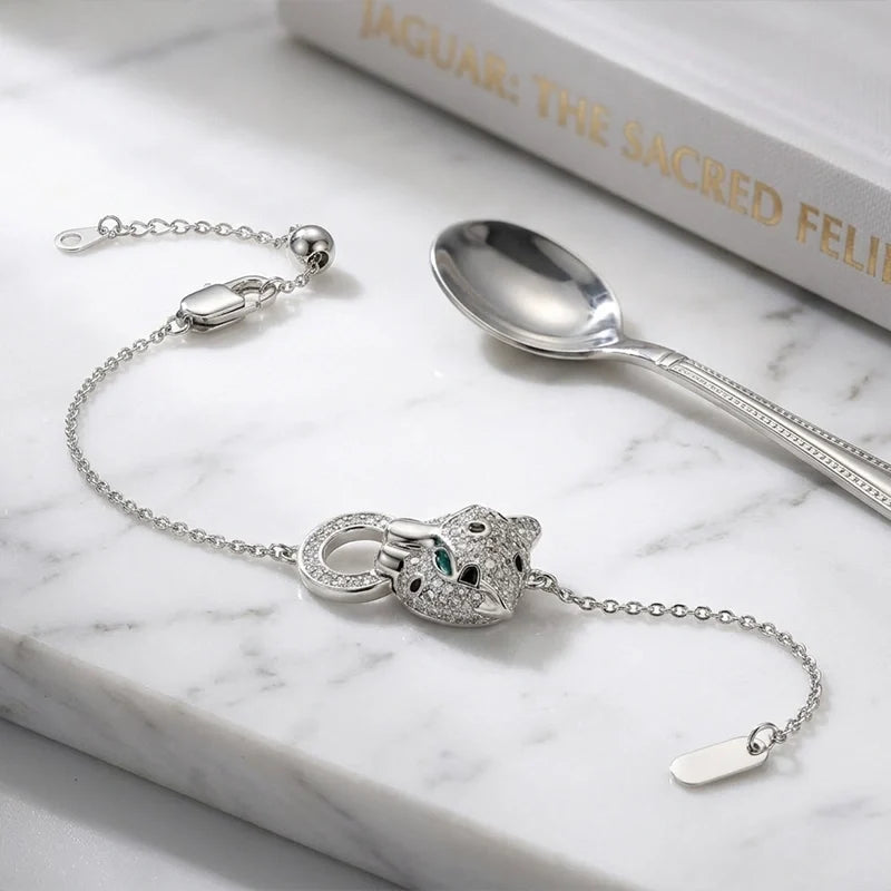 Emerald Eyes Jaguar Bracelet
